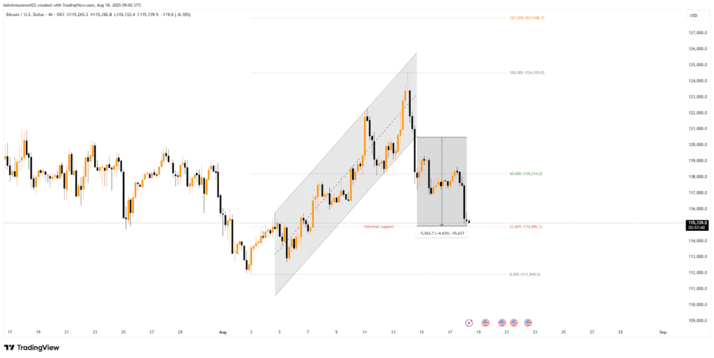 Many investors used the 14 August peak as a chance to sell. On Saturday, profit-taking sales crossed $3 billion. These exits added pressure on the market.
