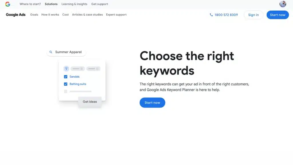 Google Keyword Planner