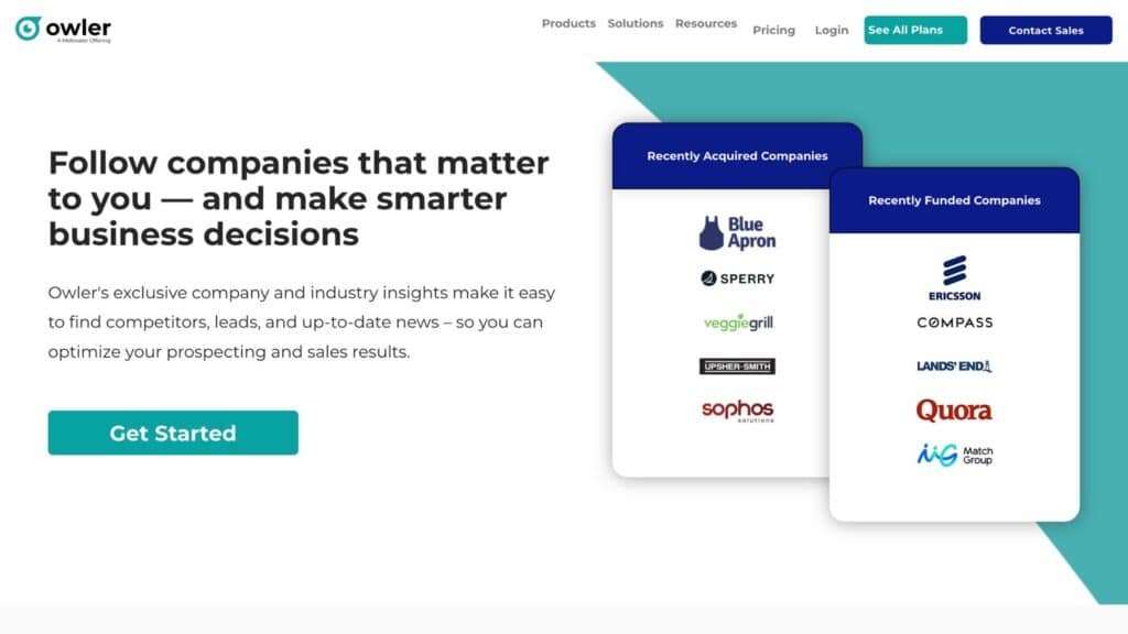 Owler End-to-End Competitor Analysis