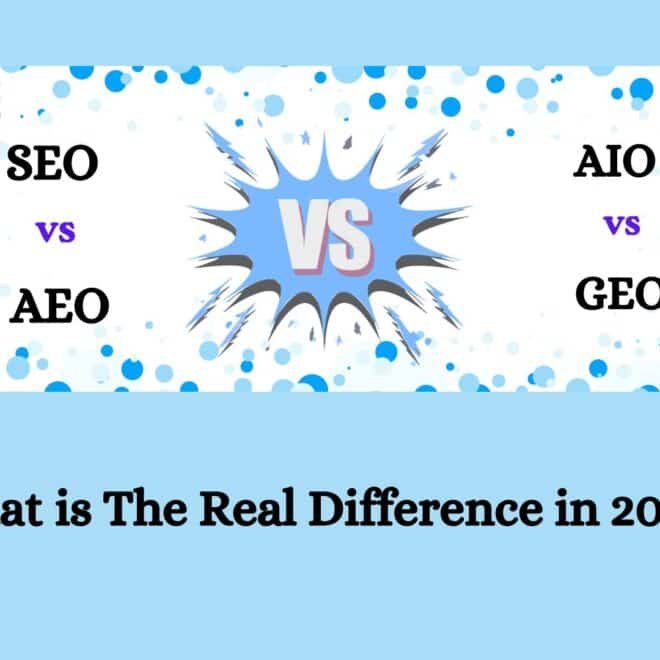 SEO Vs AEO Vs AIO Vs GEO: What is The Real Difference in 2026?